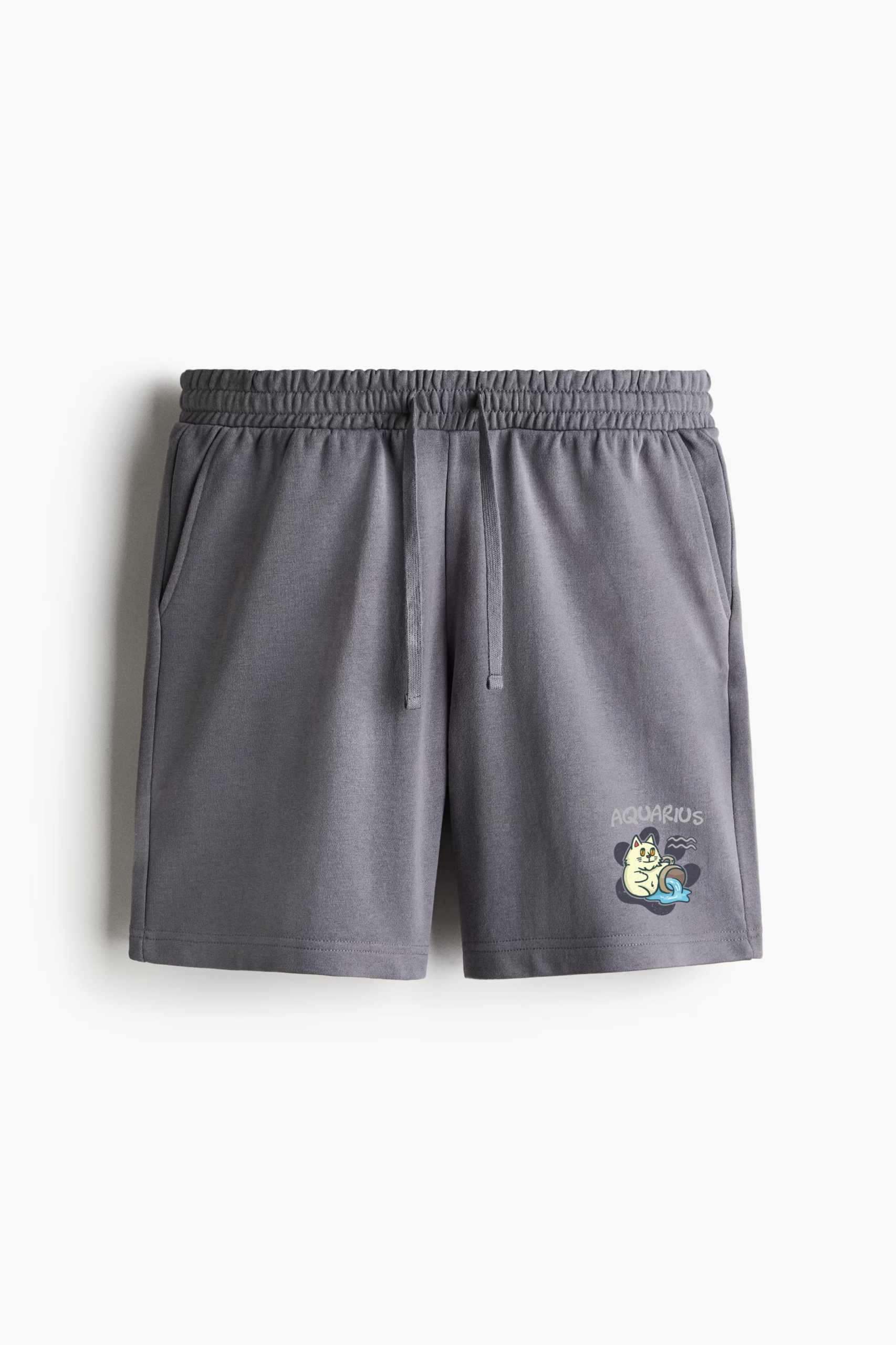 Aquarius Cat Zodiac Relaxed-Fit Shorts - Image 4