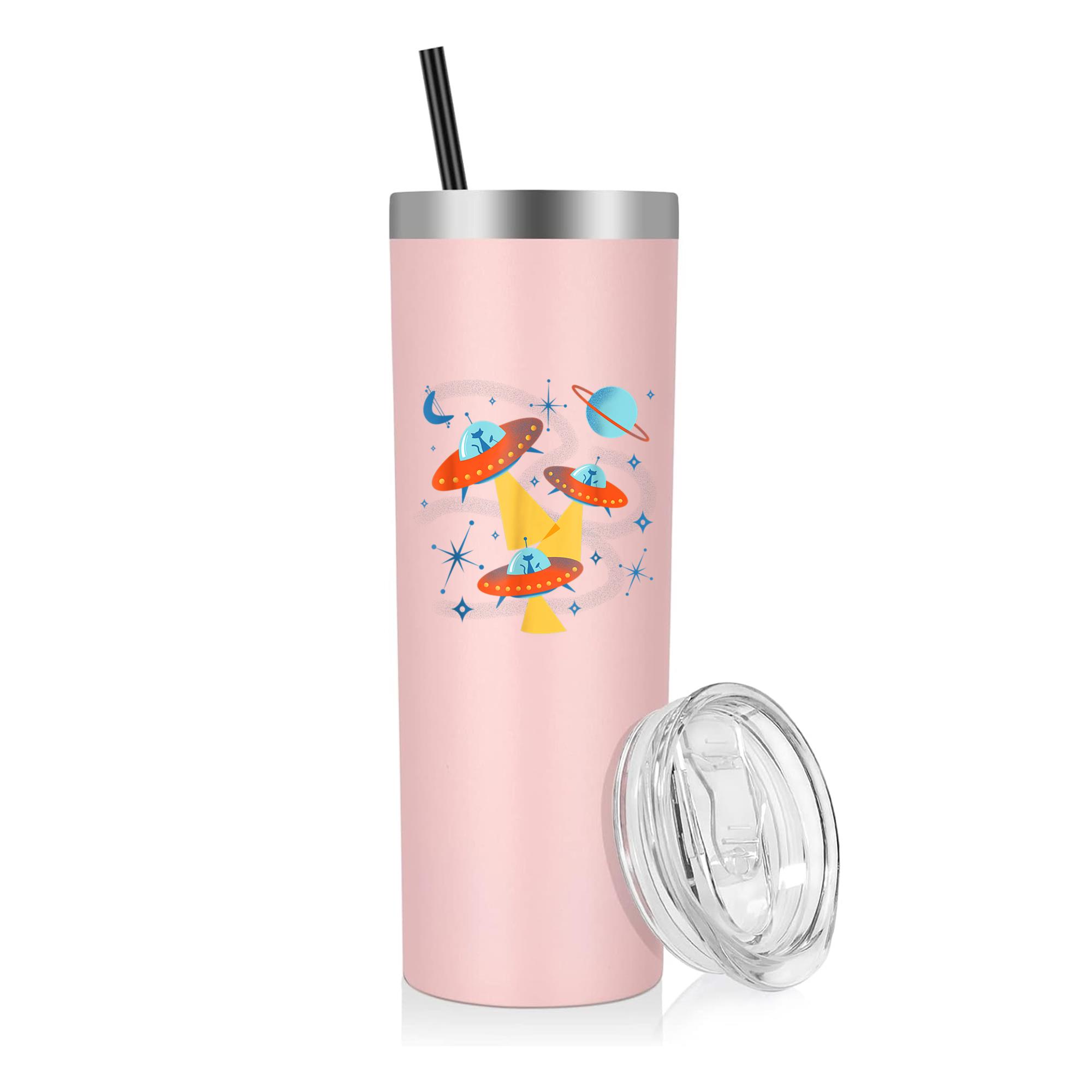 Atomic Age Space Cadets Cats 20oz Stainless Steel Tumbler