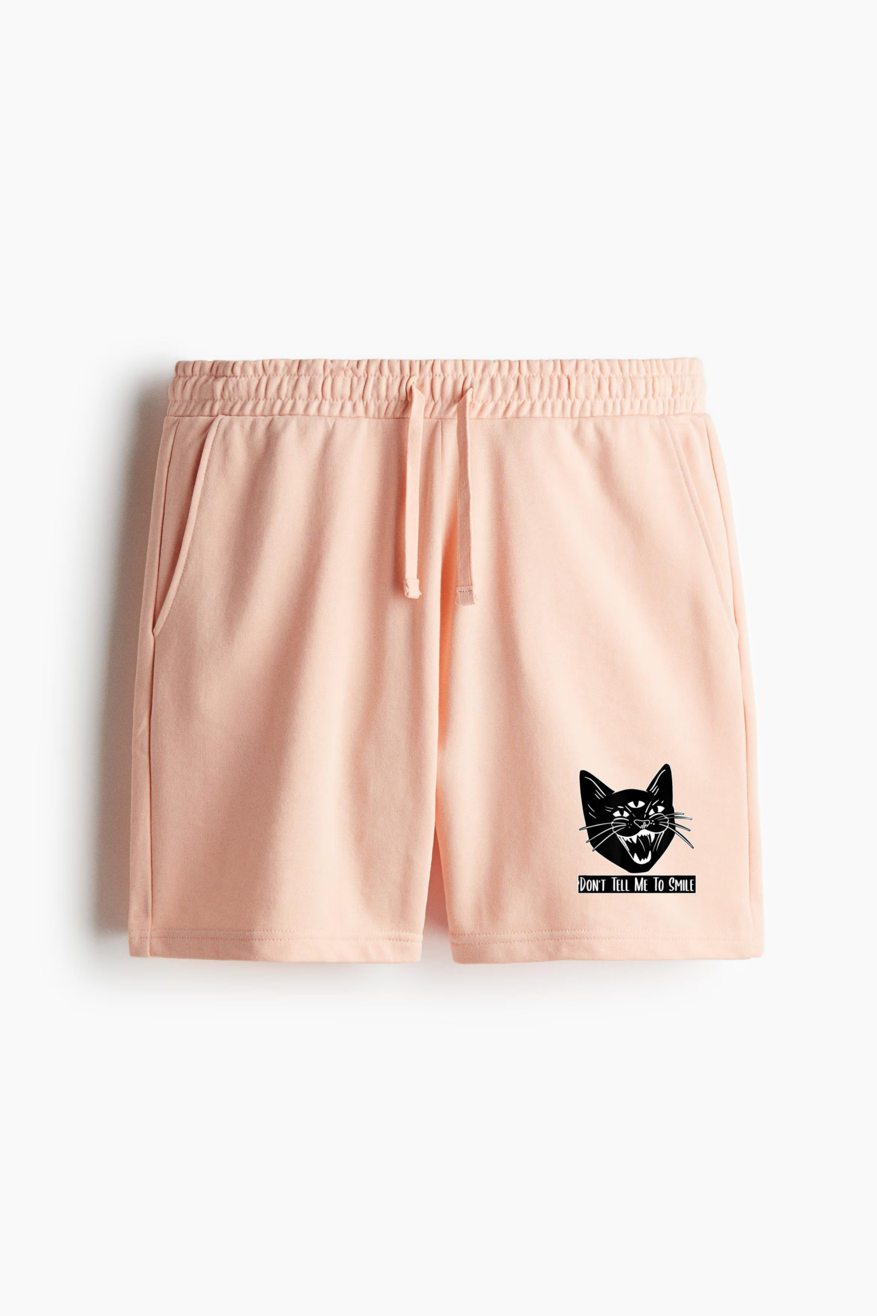 Cat Hissing Dont Tell Me To Smile Relaxed-Fit Shorts - Image 3