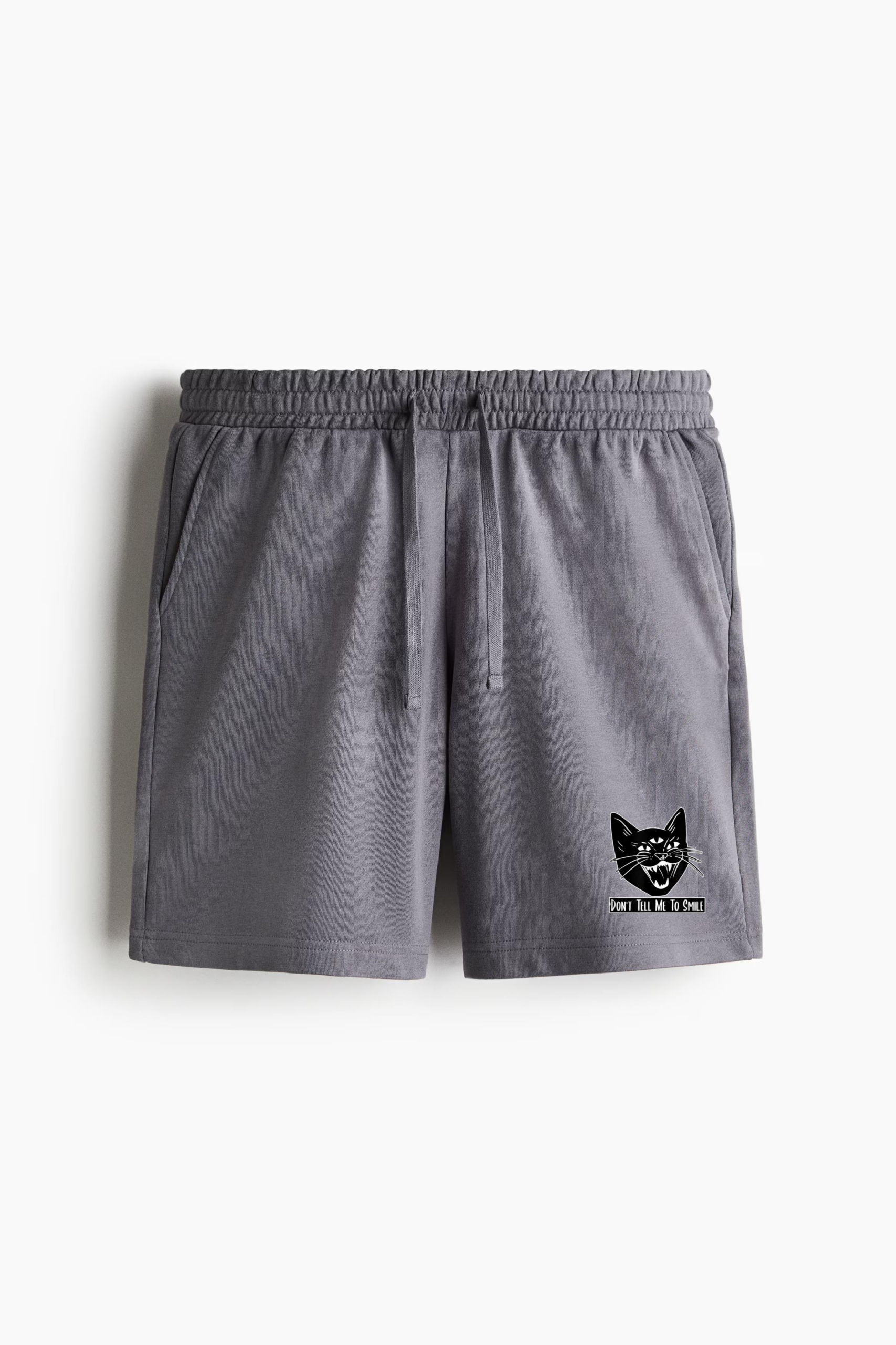 Cat Hissing Dont Tell Me To Smile Relaxed-Fit Shorts - Image 4