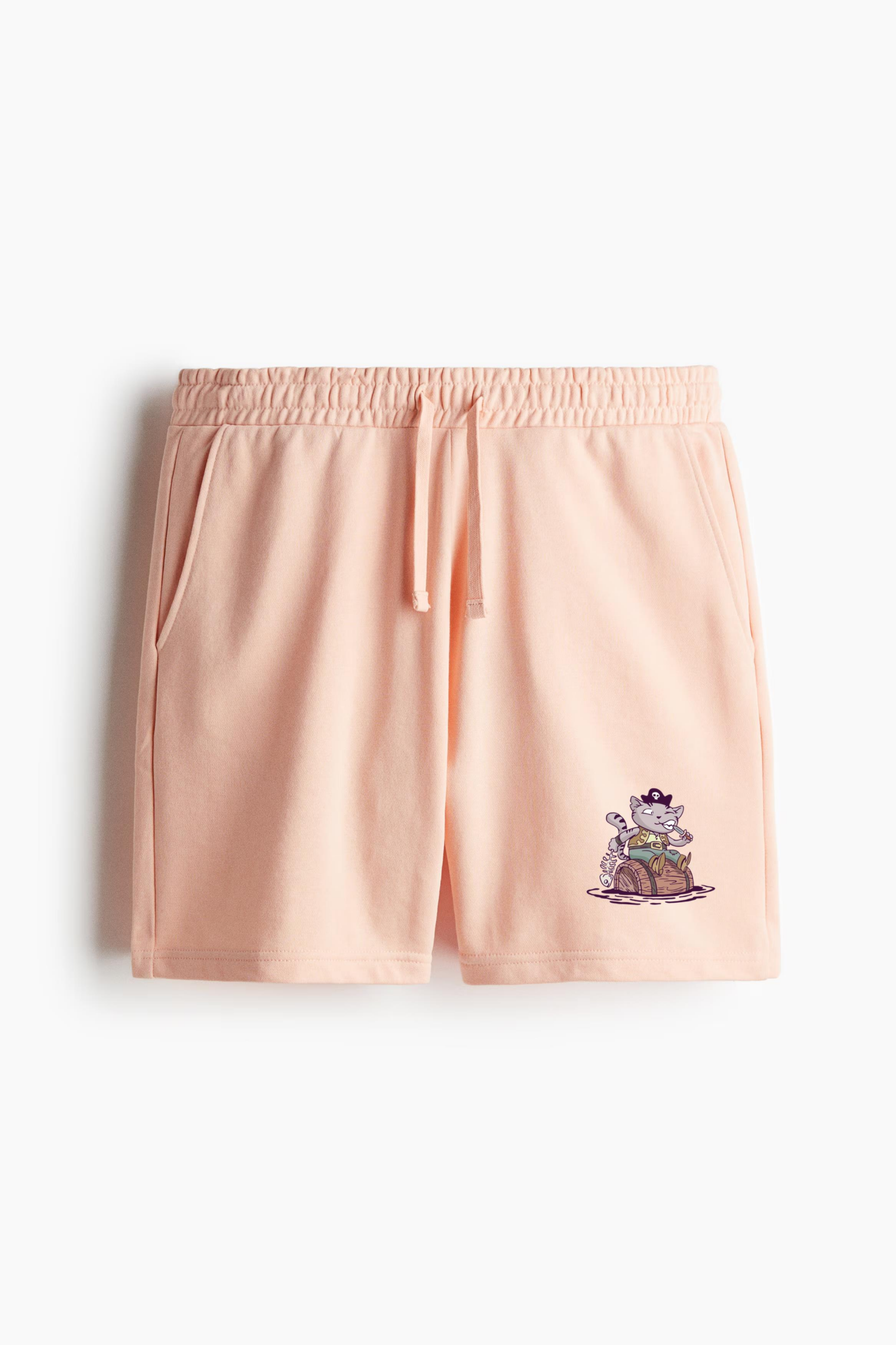 Cat Pirate Animal Character Relaxed-Fit Shorts - Image 3
