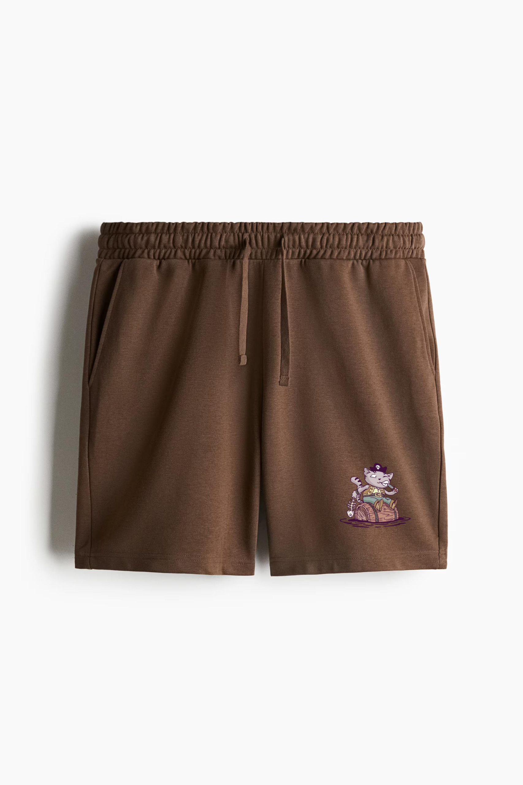 Cat Pirate Animal Character Relaxed-Fit Shorts - Image 2