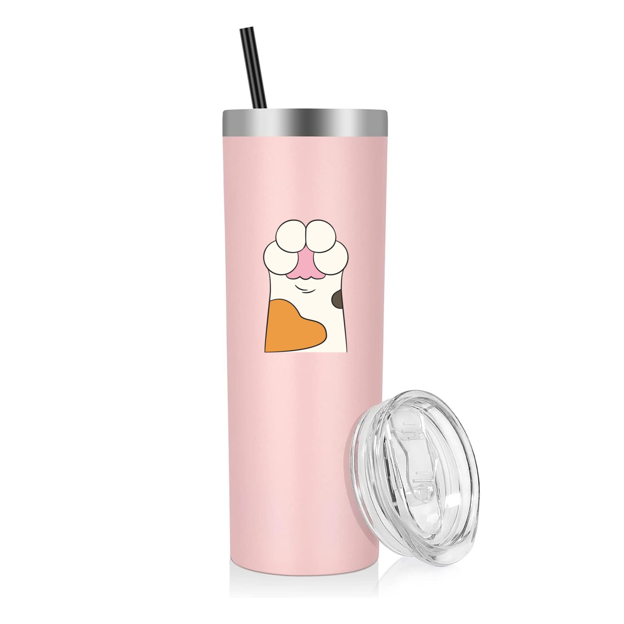 Cute Cat Paw Design 20oz Stainless Steel Tumbler