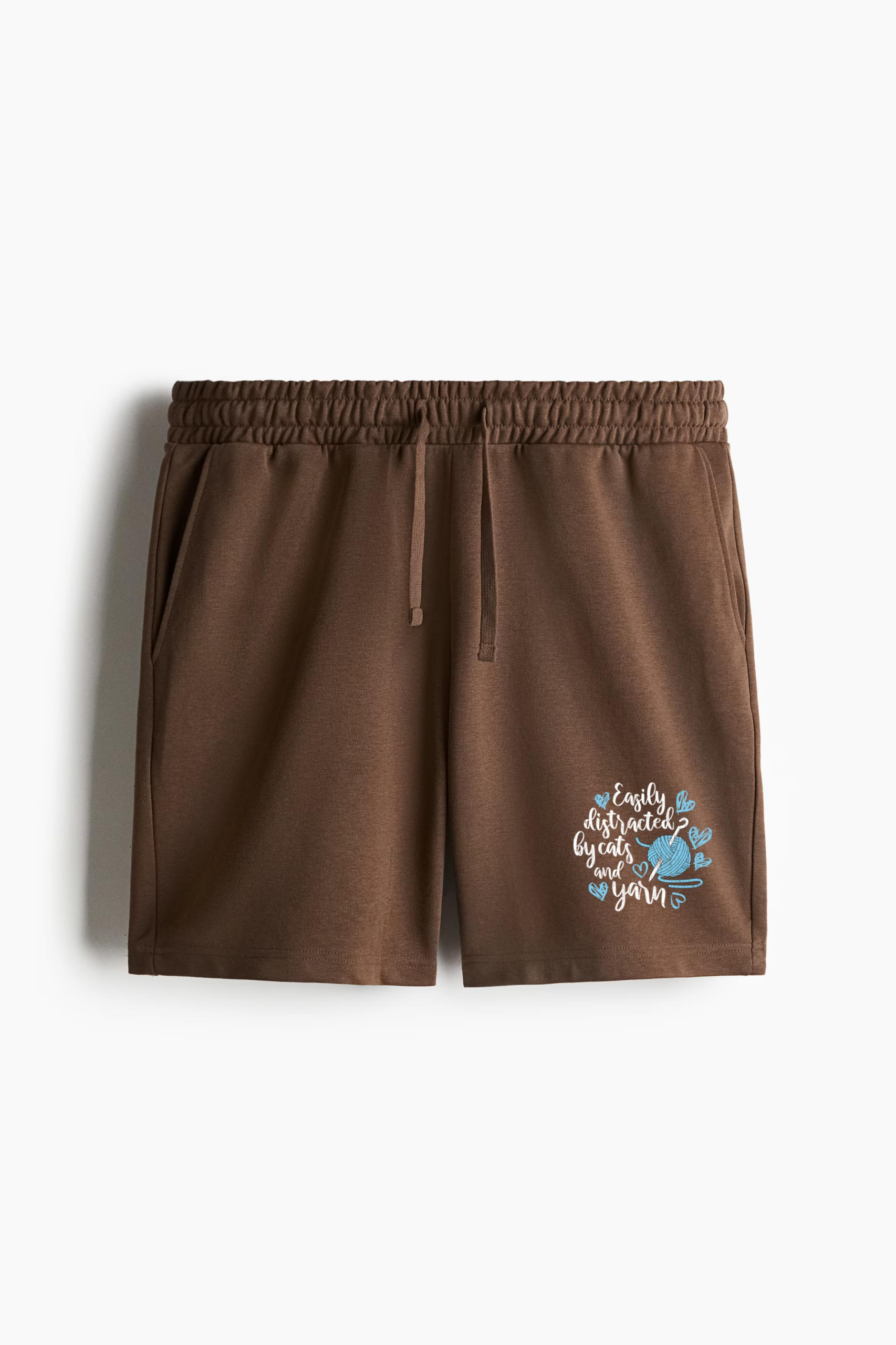 Easily Distracted By Cats Yarn Relaxed-Fit Shorts - Image 2