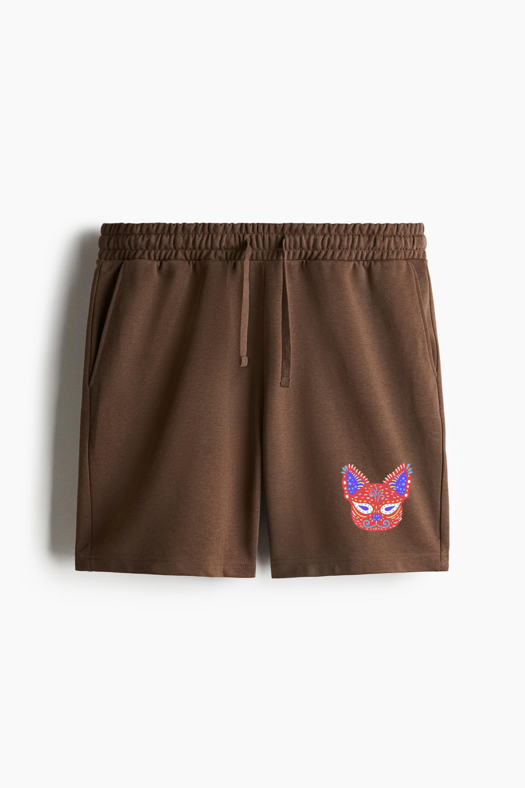 Mexican Cat Sculpture Relaxed-Fit Shorts - Image 2