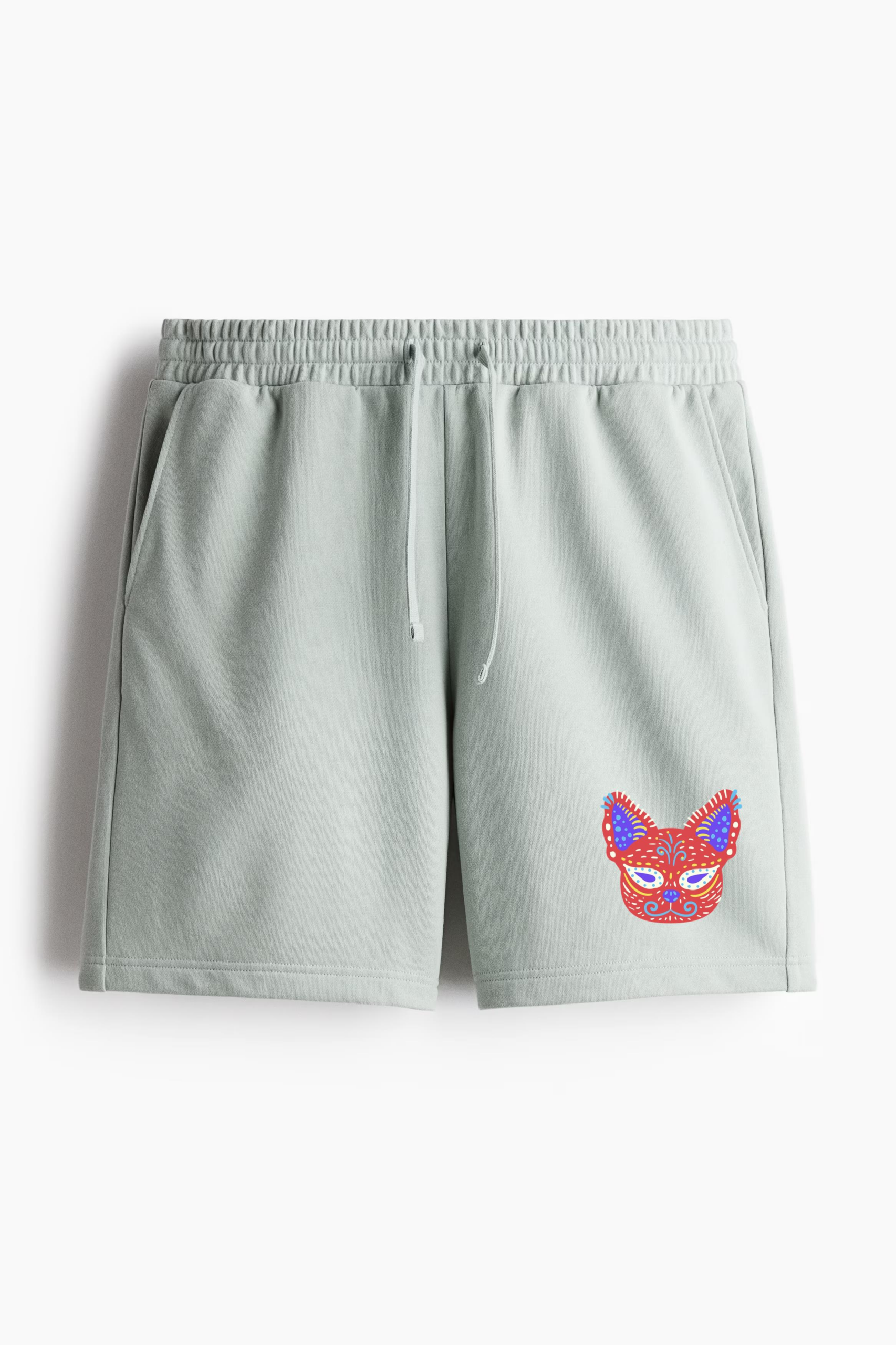 Mexican Cat Sculpture Relaxed-Fit Shorts