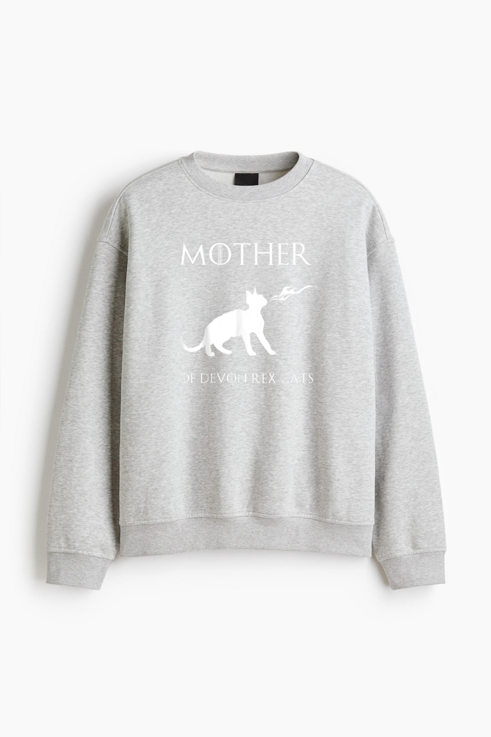 Mother Of Devon Rex Cats Unrivaled Regular Fit Printed Sweatshirt 