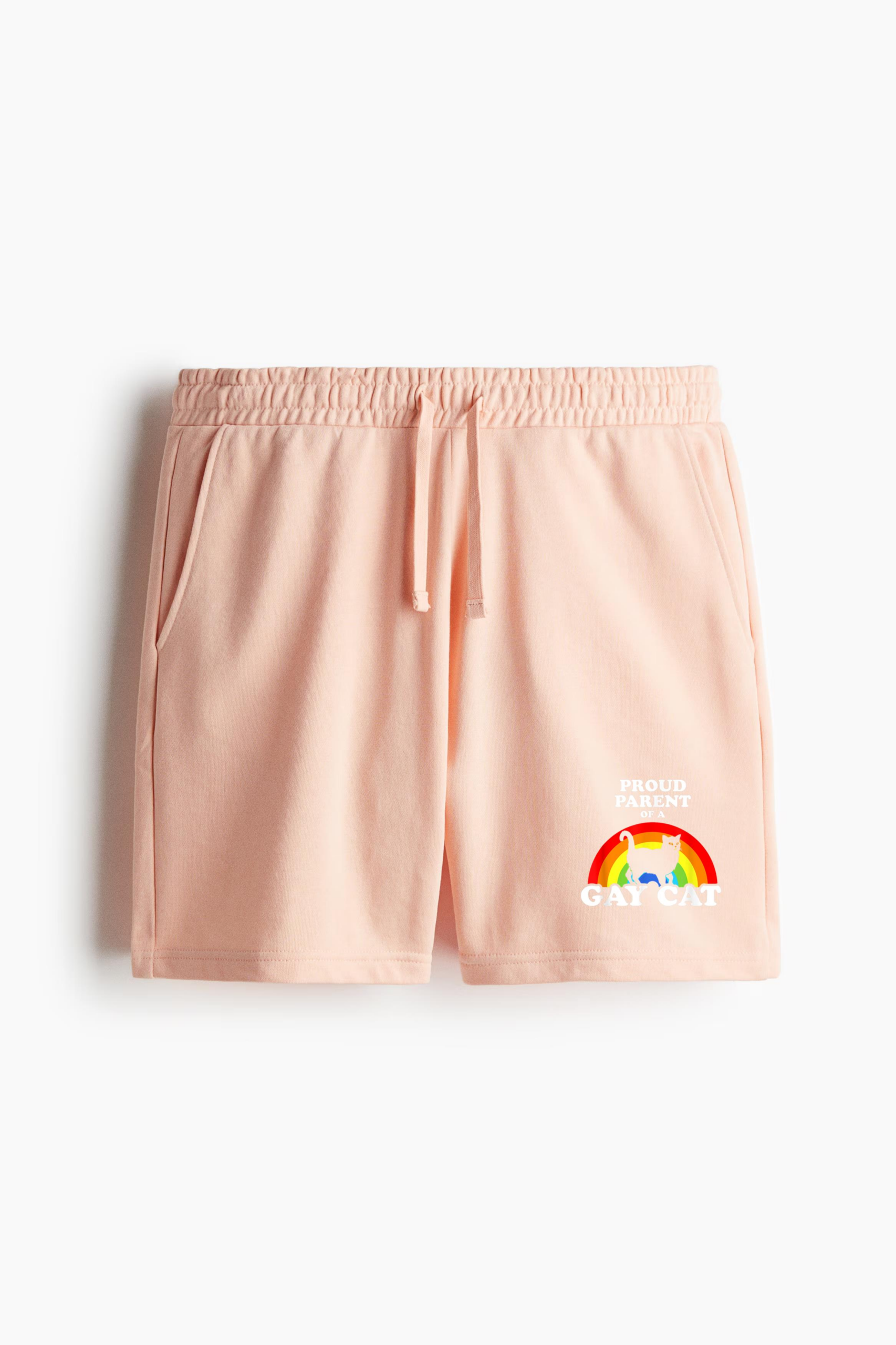 Proud Parent Of A Gay Cat LGBT Cats Pride Relaxed-Fit Shorts - Image 3