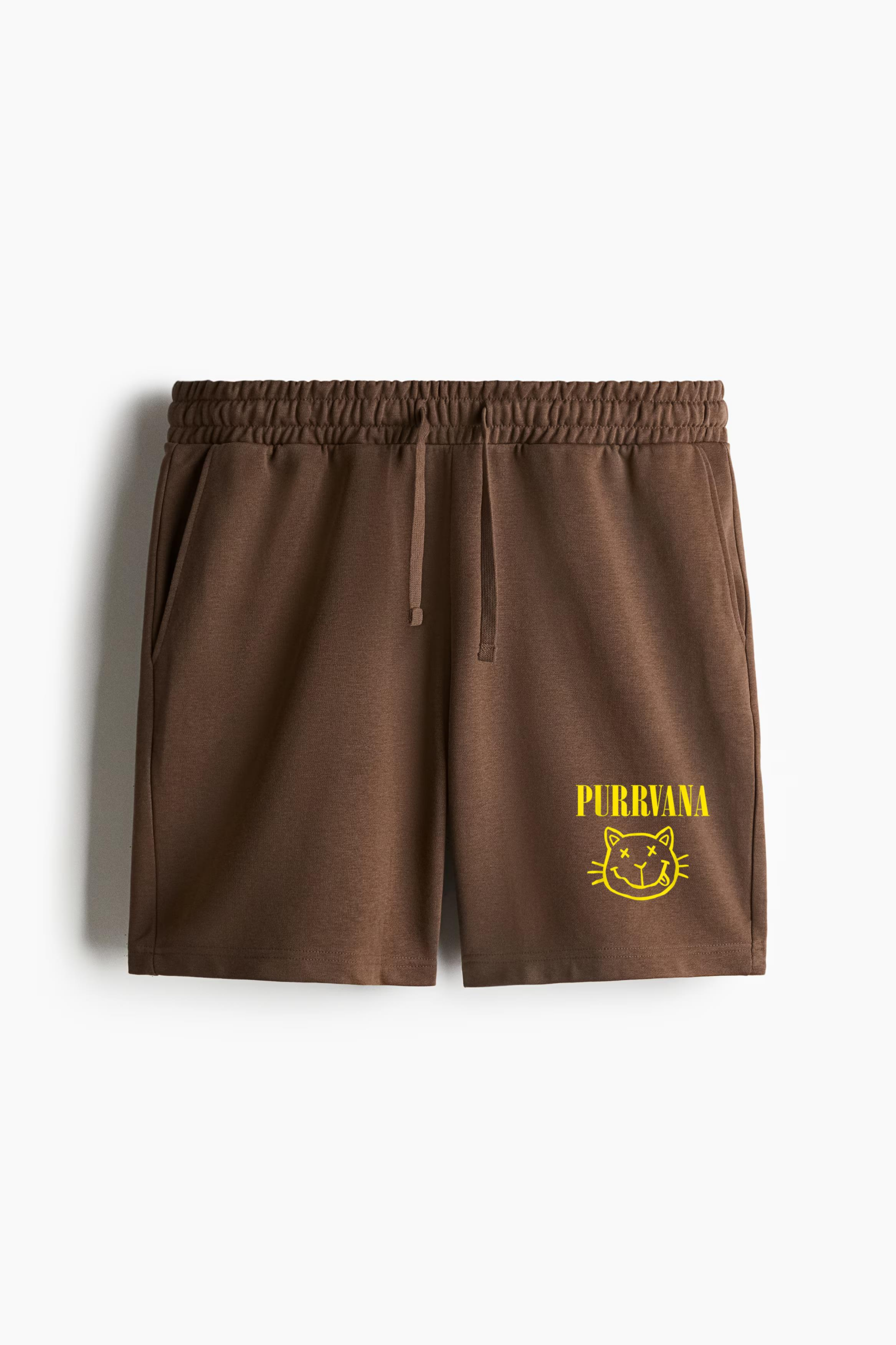 PurrVana Rock Music Band Cat Lovers Relaxed-Fit Shorts - Image 2