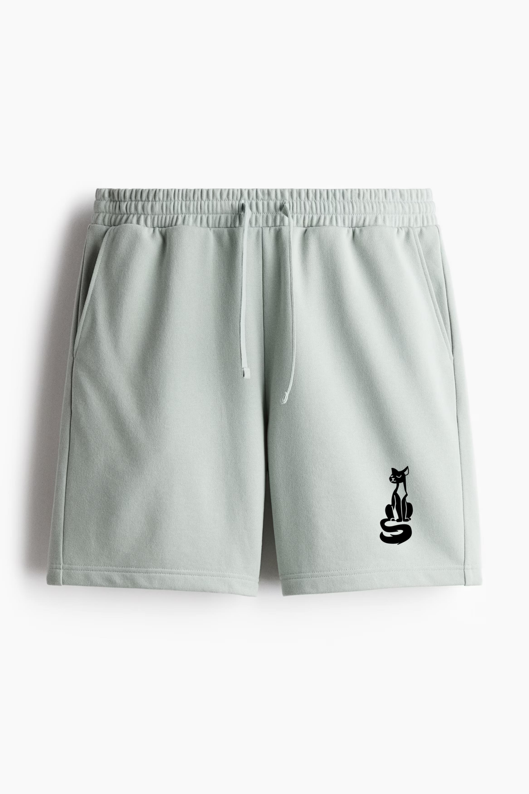Simple Stylish Cat Relaxed-Fit Shorts