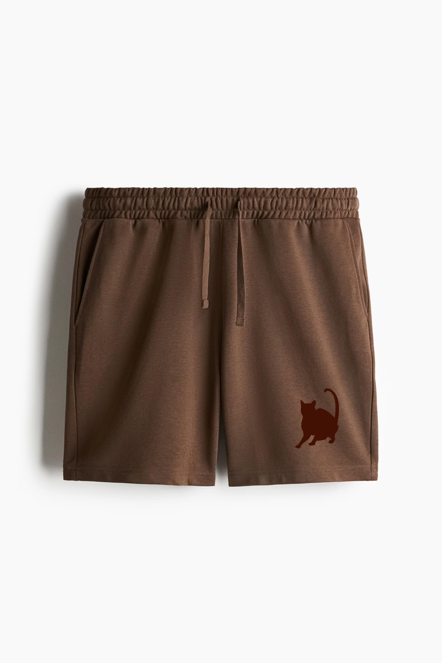 Standing Cat Silhouette Relaxed-Fit Shorts - Image 2