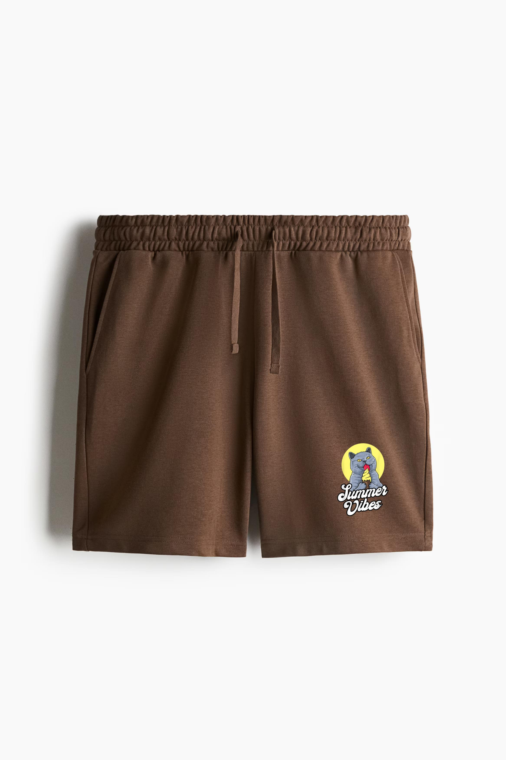 Summer Vibes Ice Cream Cone British Shorthair Cat Relaxed-Fit Shorts - Image 2