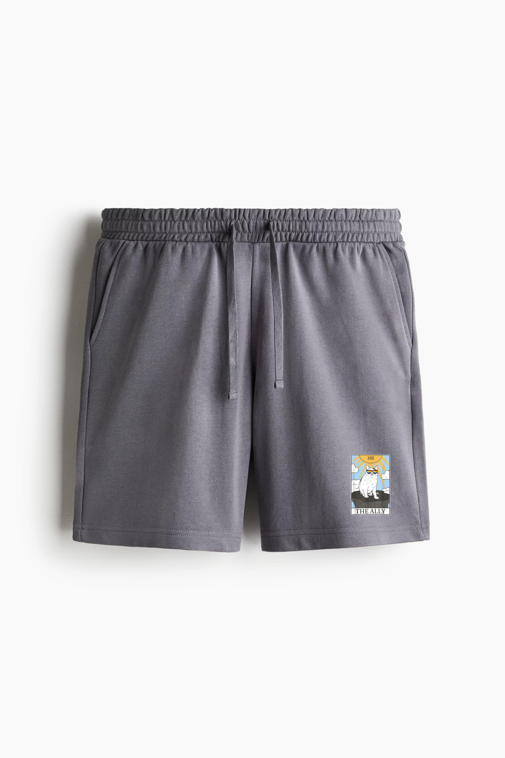 Sunglasses Ally Cat Tarot Card Relaxed-Fit Shorts - Image 4