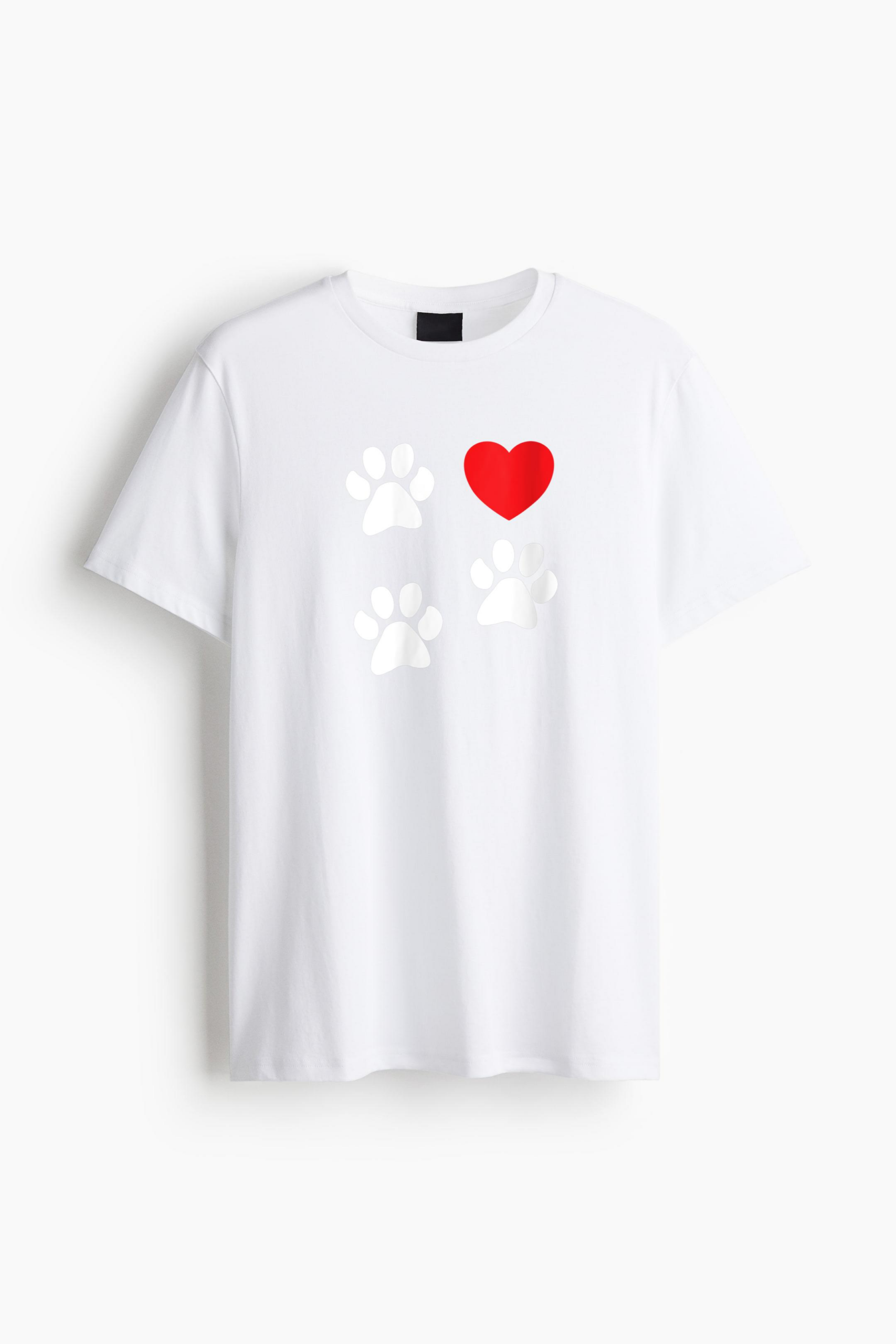 Tripod Print 3Legged Dog Classic Regular Fit T-Shirt - Image 2