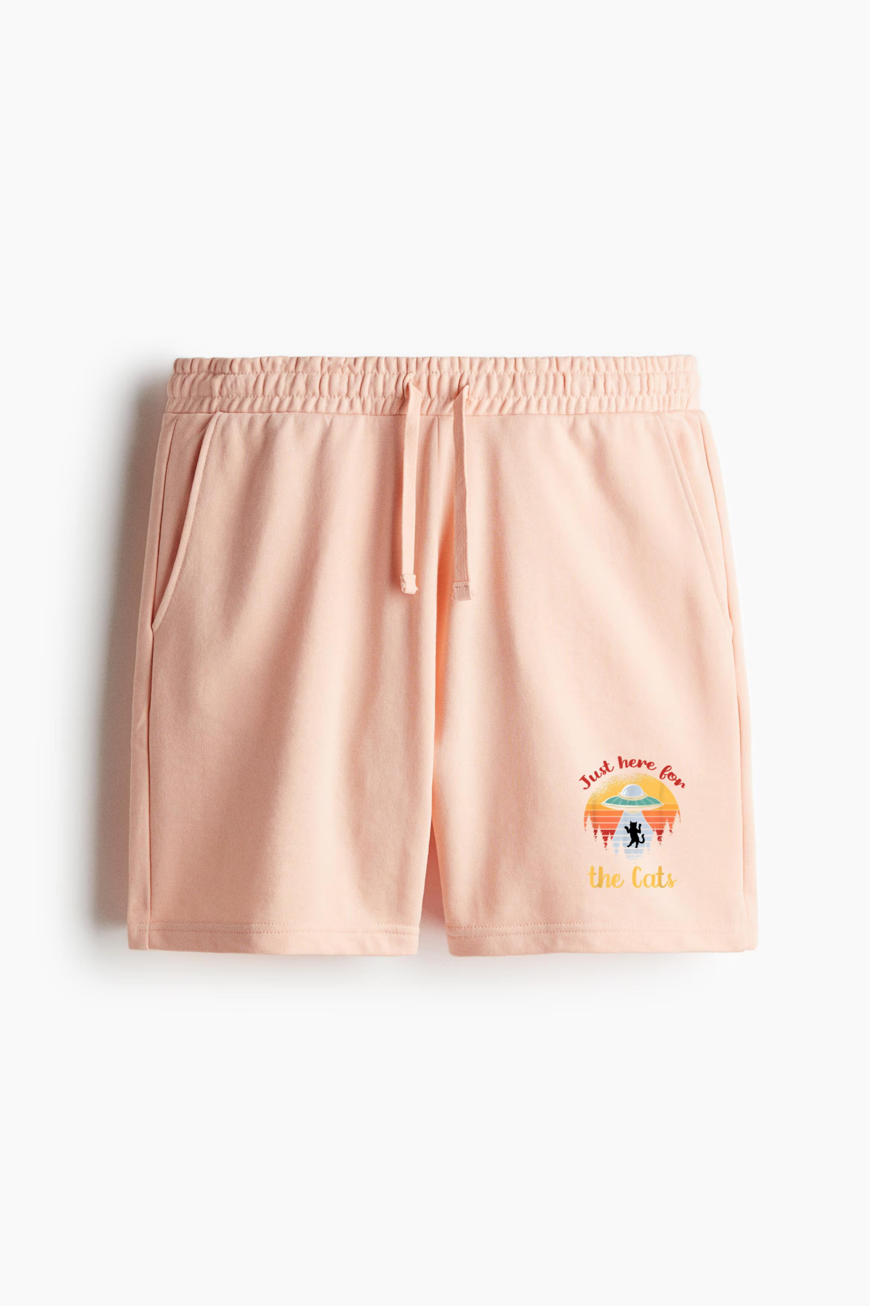 UFO Space Cat Kitten Aliens Relaxed-Fit Shorts - Image 3