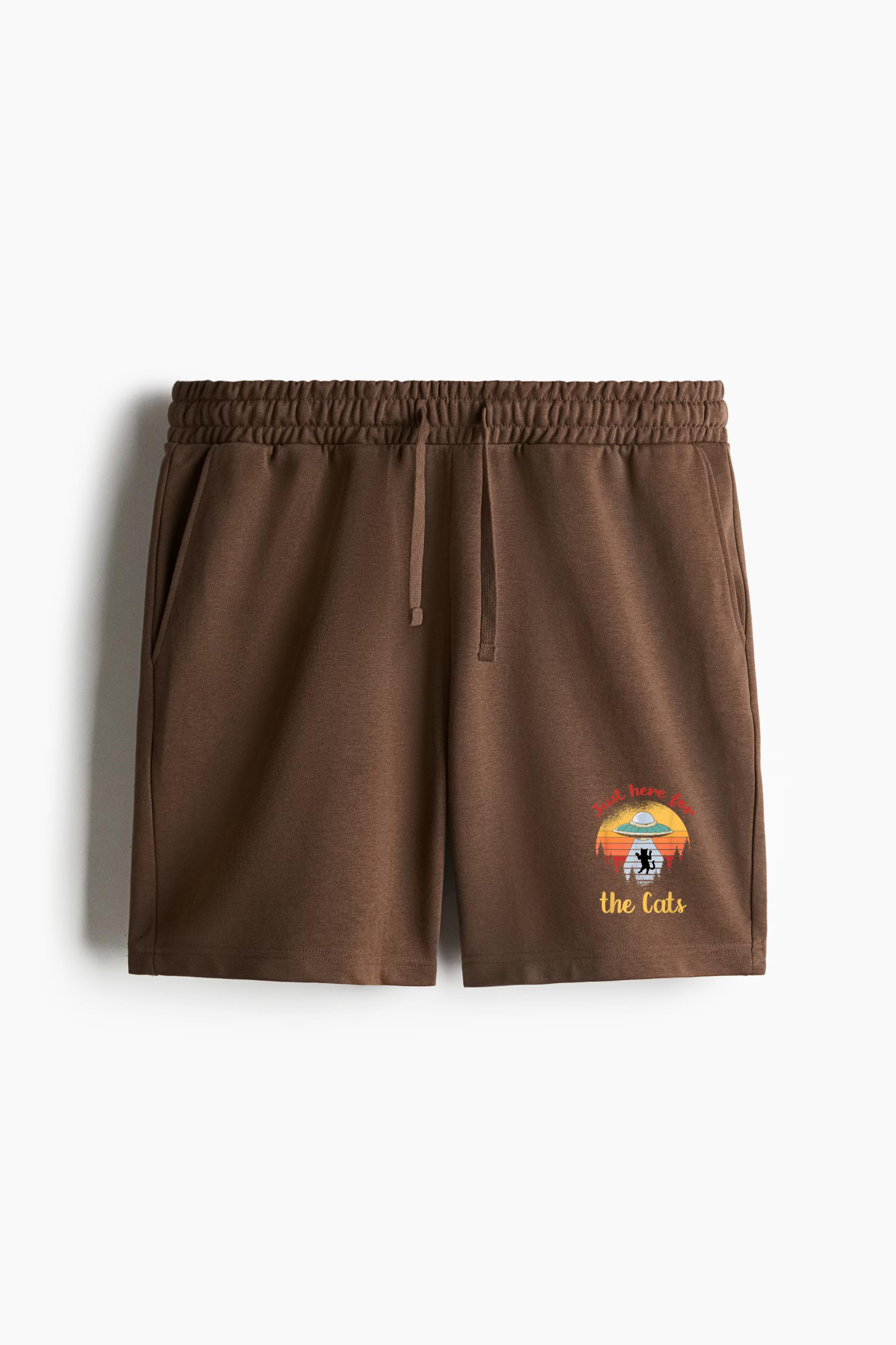 UFO Space Cat Kitten Aliens Relaxed-Fit Shorts - Image 2