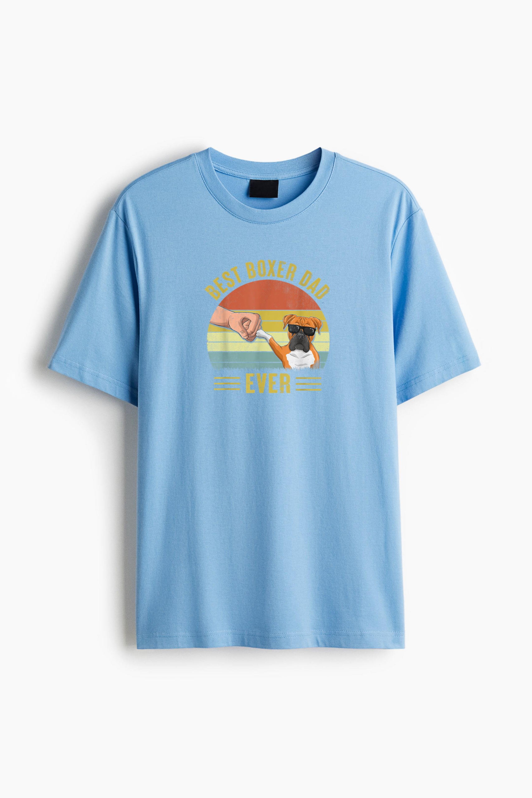 Vintage Best Boxer Dog Dad Ever Classic Regular Fit T-Shirt