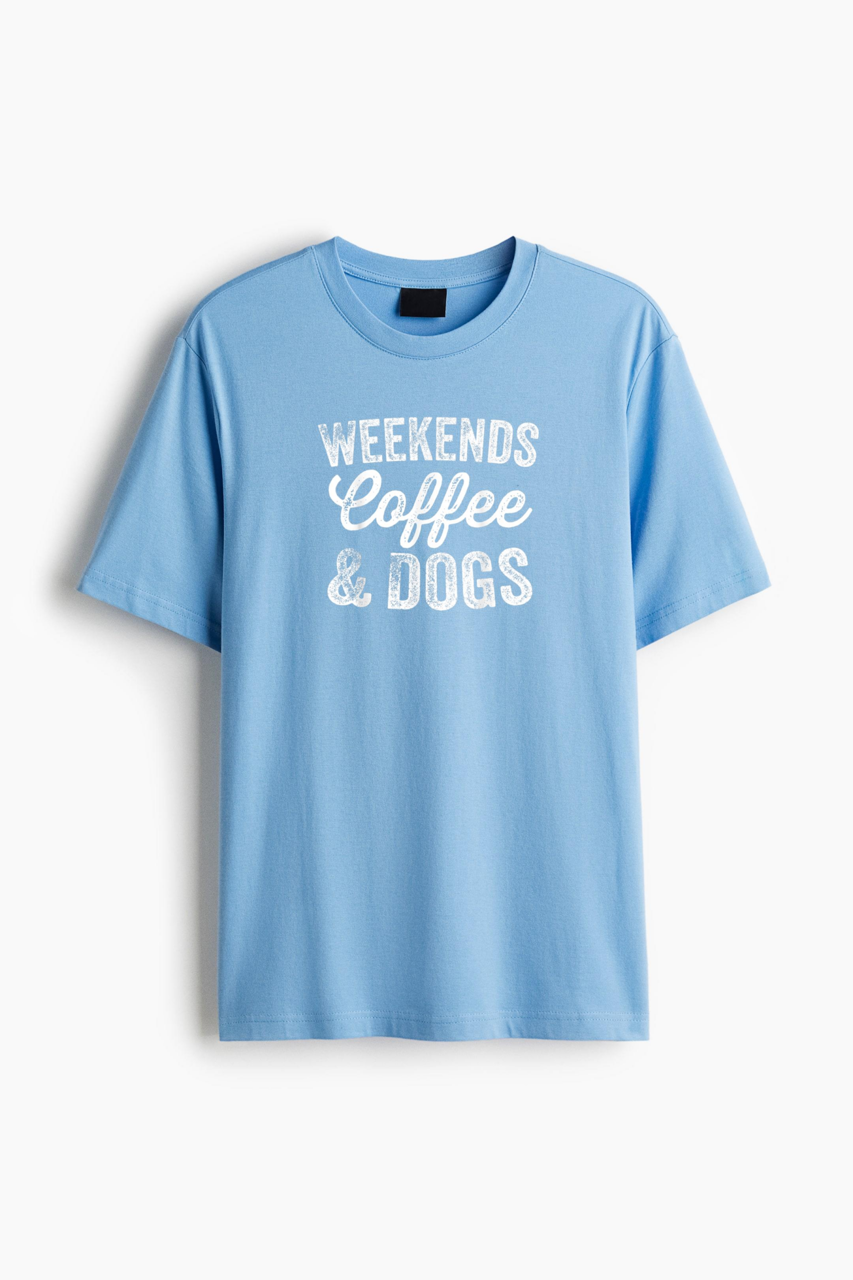Weekends Coffee And Dogs Classic Regular Fit T-Shirt