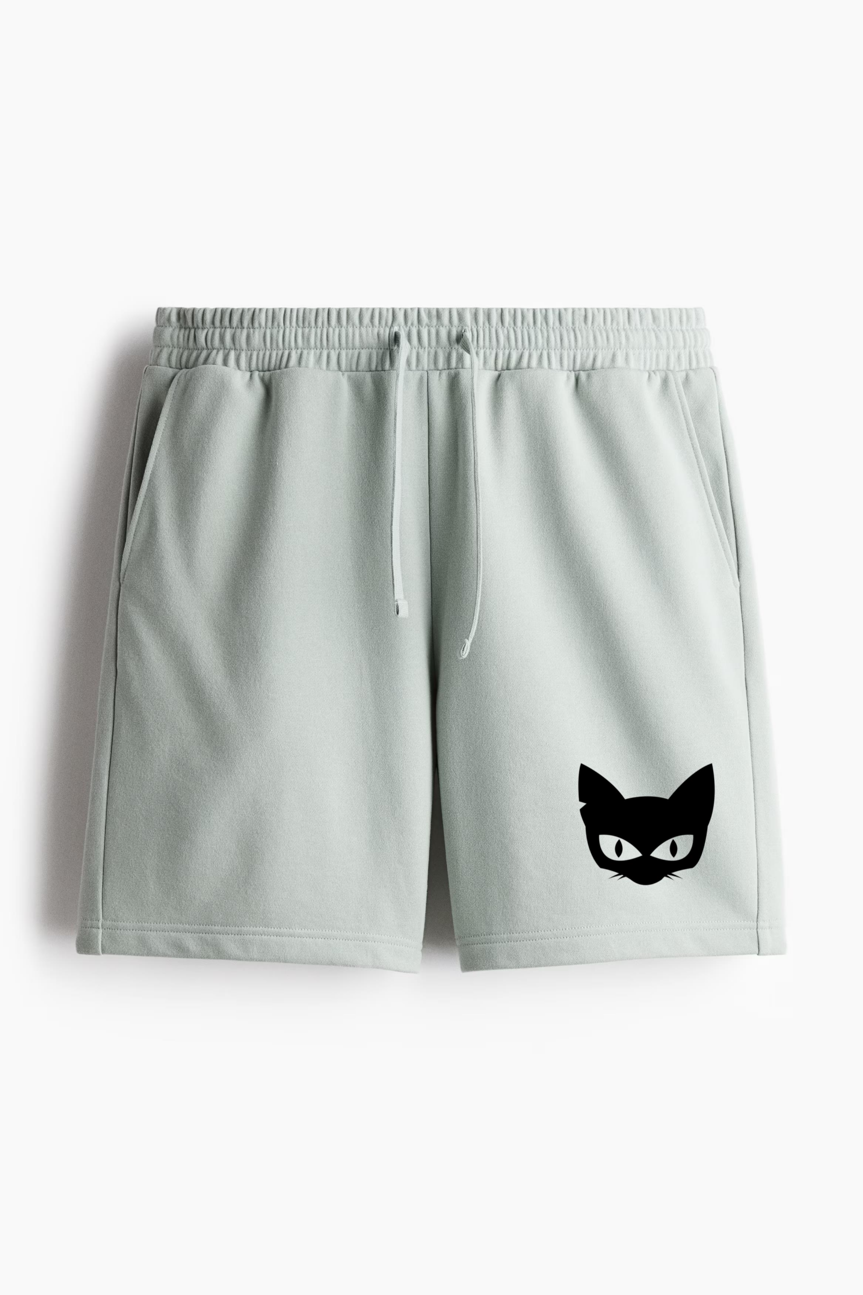 Witch Cat Face Relaxed-Fit Shorts