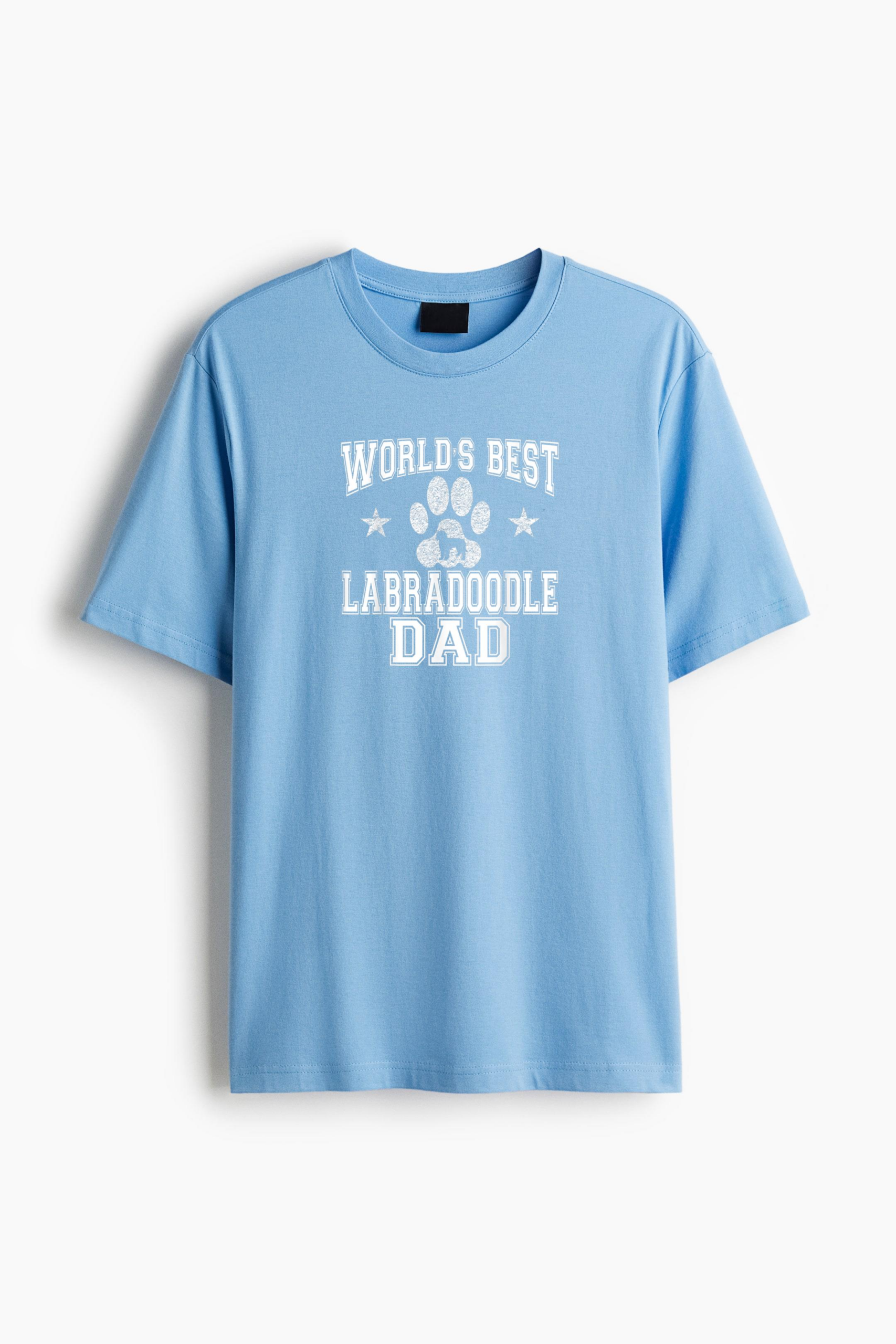 Worlds Best Labradoodle Dad Dog Classic Regular Fit T-Shirt